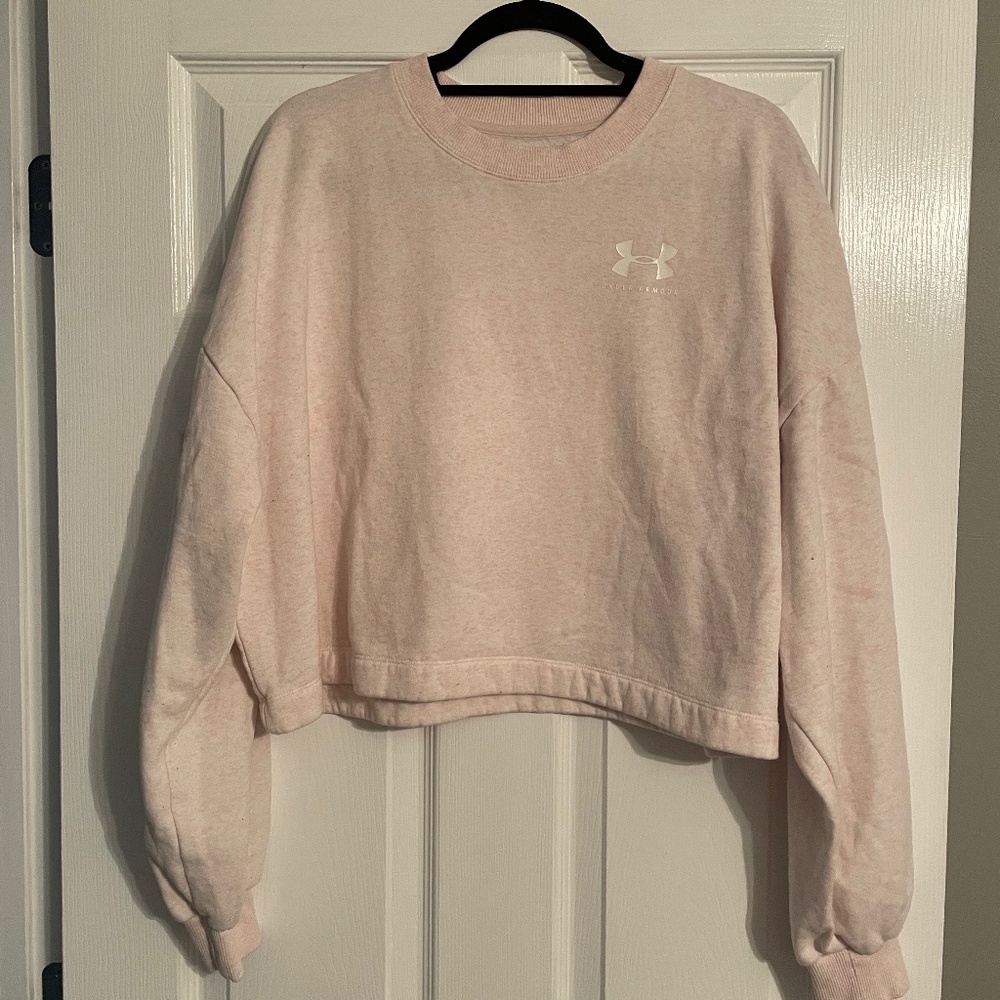 Under Armour pink crewneck sweatshirt